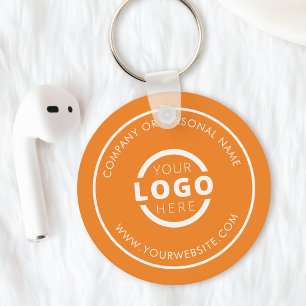 Porte-clés Logo d'entreprise Orange Personnalisé