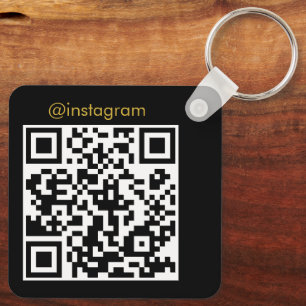 Porte-clés Logo d'entreprise personnalisable Code QR