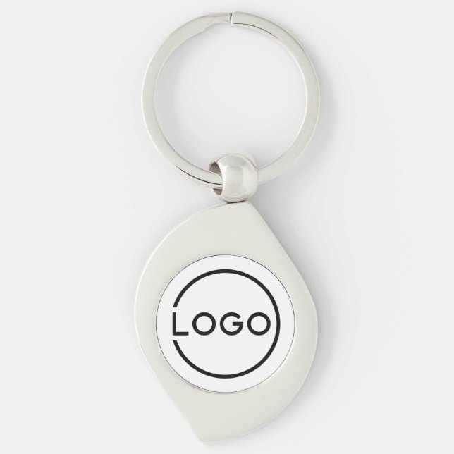 Porte-clés Logo d'entreprise personnalisé (Devant)