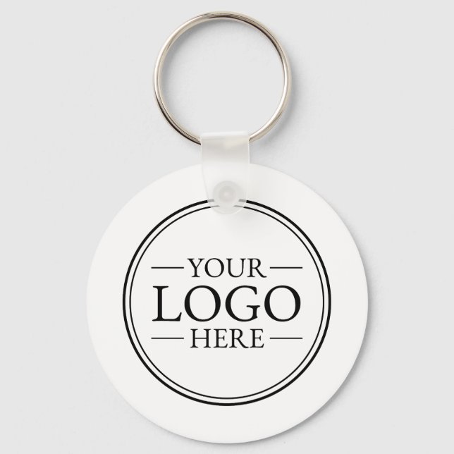 Porte-clés Logo d'entreprise personnalisé (Recto)