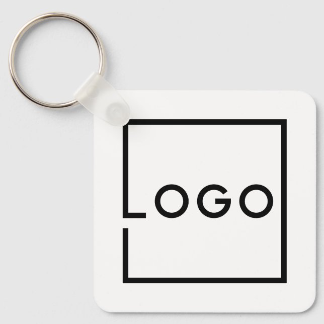 Porte-clés Logo d'entreprise personnalisé (Recto)