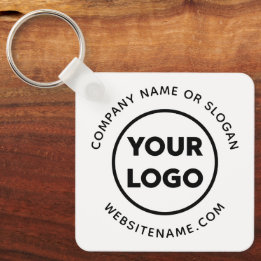 Porte-clés Logo d'entreprise personnalisé et texte Swag d'ent