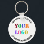 Porte-clés Logo d'entreprise personnalisé Texte promotionnel<br><div class="desc">Couleurs et polices personnalisées - Concevez votre propre Porte - clé personnalisé avec logo et texte de l'entreprise - Slogan - Social Media ou Gustom Texte Don promotionnel Porte - clé d'entreprise - Ajouter votre logo - Image - Photo ou QR Code / Business Slogan - Tagline - Nom -...</div>