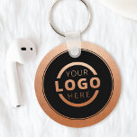 Porte-clés Logo d'entreprise promotionnel en cuivre personnal<br><div class="desc">Personnalisez facilement ce dessous de verre avec votre propre logo ou image personnalisée. Vous pouvez modifier la couleur de l'arrière - plan pour qu'elle corresponde à votre logo ou aux couleurs de votre entreprise. Les porte - clés personnalisés avec le logo de votre entreprise sont des cadeaux utiles et légers...</div>