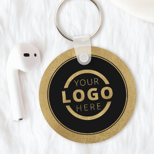 Porte-clés Logo d'entreprise promotionnel Gold personnalisé