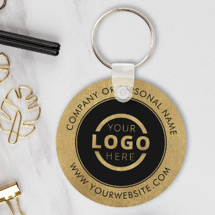 Porte-clés Logo d'entreprise promotionnel Gold personnalisé