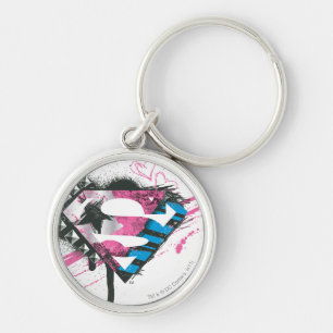 Porte-clés Logo des Coeurs Supergirl