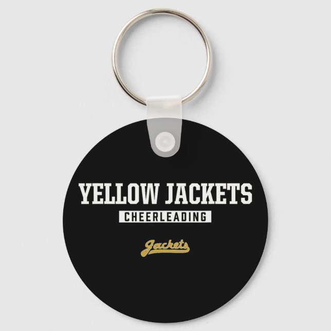Porte-clés Logo des Springfield Yellow Jackets de Cheerleadin (Recto)
