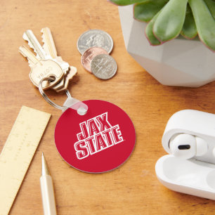 Porte-clés Logo d'état de Jacksonville State University JAX S