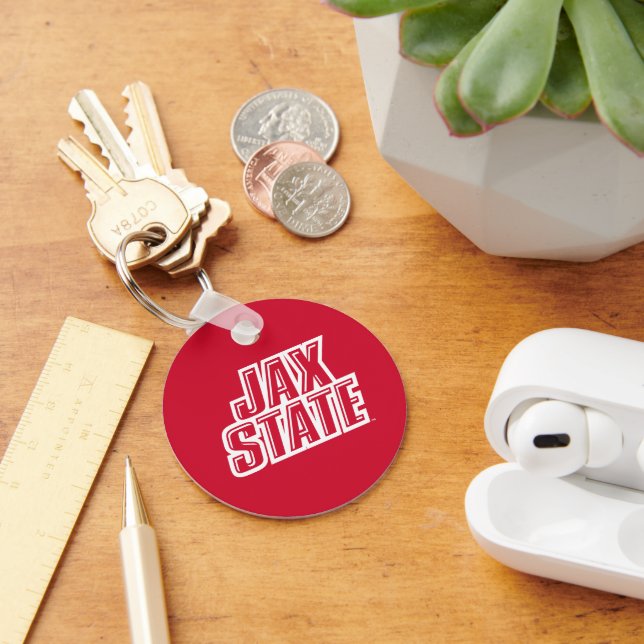 Porte-clés Logo d'état de Jacksonville State University JAX S (Bureau)