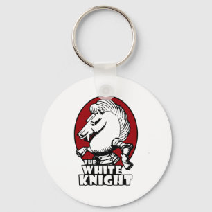Porte-clés Logo du chevalier blanc rouge