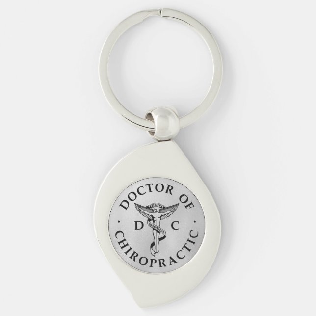 Porte-clés Logo du Docteur en Chiropratique sur Arrière - pla (Devant)