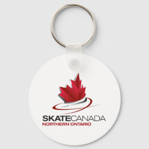 Porte-clés Logo du nord du Canada Ontario de patin