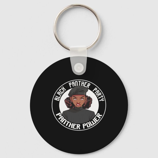 Porte-clés Logo du parti Panther pour le Mois de l'histoire d (Recto)