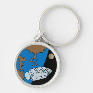 Porte-clés Logo du patch de mission Apollo 1