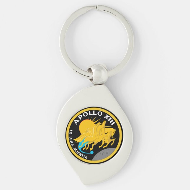 Porte-clés Logo du patch de mission NASA Apollo 13 (Devant)