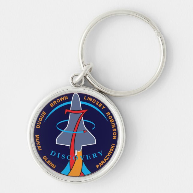 Porte-clés Logo du patch de mission STS-95 de la navette spat (Devant)