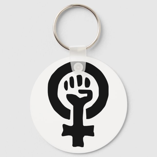 Porte-clés Logo du symbole féministe (Recto)