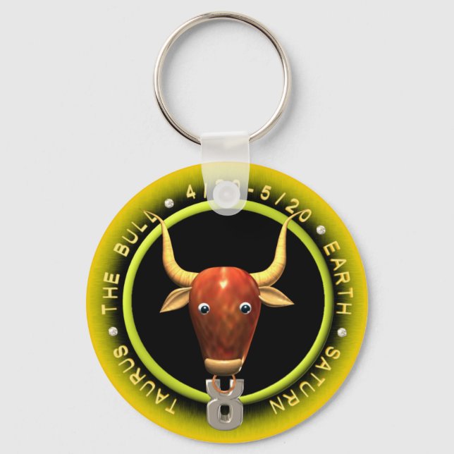 Porte-clés Logo du zodiaque Valxart Taurus (Recto)