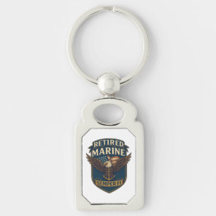 Porte-clés Logo Emblème Vétéran du Corps des Marines