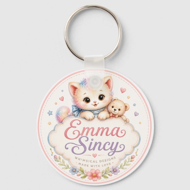 Porte-clés logo Emma Sincy (Recto)