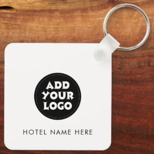 Porte-clés Logo et nom d'hôtel simple