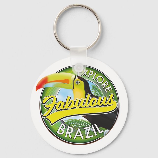 Porte-clés Logo Explorez le Brésil Fabuleux (Recto)