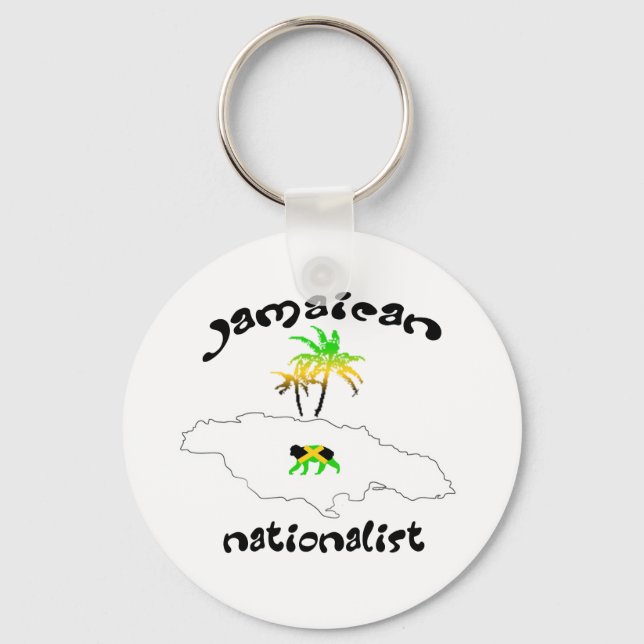 Porte-clés Logo nationaliste jamaïcain (Recto)