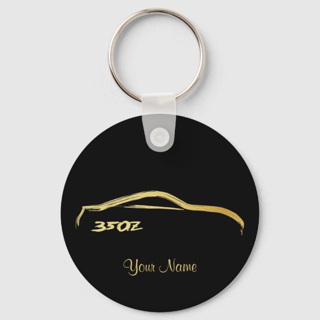 Porte-clés Logo Nissan 350Z Gold Brush (Recto)