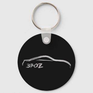 Porte-clés Logo Nissan 370Z avec Arrière - plan noir