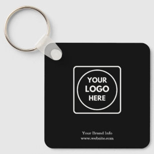 Porte-clés Logo Noir Promotion Commerciale Perso