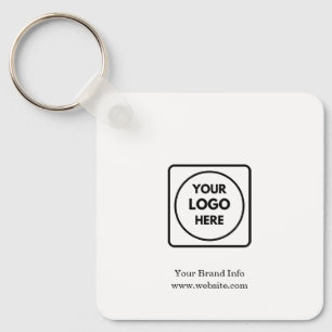 Porte-clés Logo personnalisé   Design corporatif minimaliste 