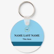 Logo personnalisé Élégant Bleu Poussiéreux Magnet