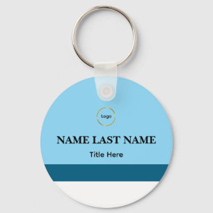 Porte-clés Logo personnalisé Élégant Bleu Poussiéreux Magnet