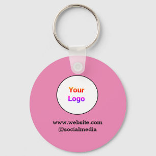 Porte-clés Logo personnalisé simple et élégant ici société c