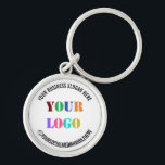 Porte-clés Logo personnalisé Texte Social Media Business Port<br><div class="desc">Couleurs et polices personnalisées - Concevez votre propre Porte - clé personnalisé avec logo et texte de l'entreprise - Slogan - Social Media ou Gustom Texte Don promotionnel Porte - clé d'entreprise - Ajouter votre logo - Image - Photo ou QR Code / Business Slogan - Tagline - Nom -...</div>