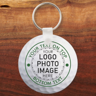 Porte-clés Logo photo personnalisé de la balle de golf