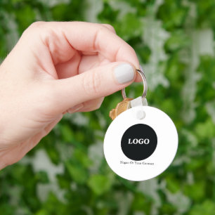 Porte-clés Logo Professionnel Personnalisé - Ajoutez Votre Lo