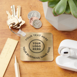 Porte-clés Logo promotionnel Gold