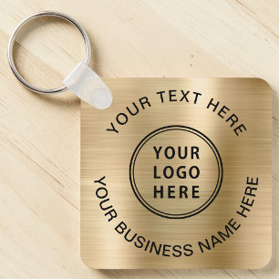 Porte-clés Logo promotionnel Gold