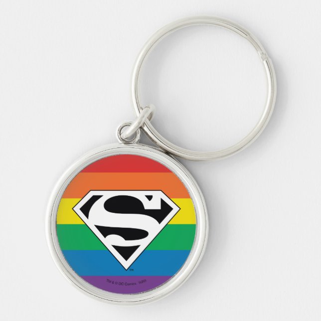 Porte-clés Logo Rainbow Superman (Devant)