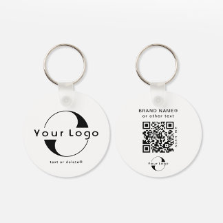 Porte-clés Logo recto verso et code QR sur Clean Company Busi