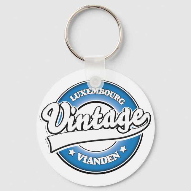 Porte-clés Logo rétro Vianden luxembourg (Recto)