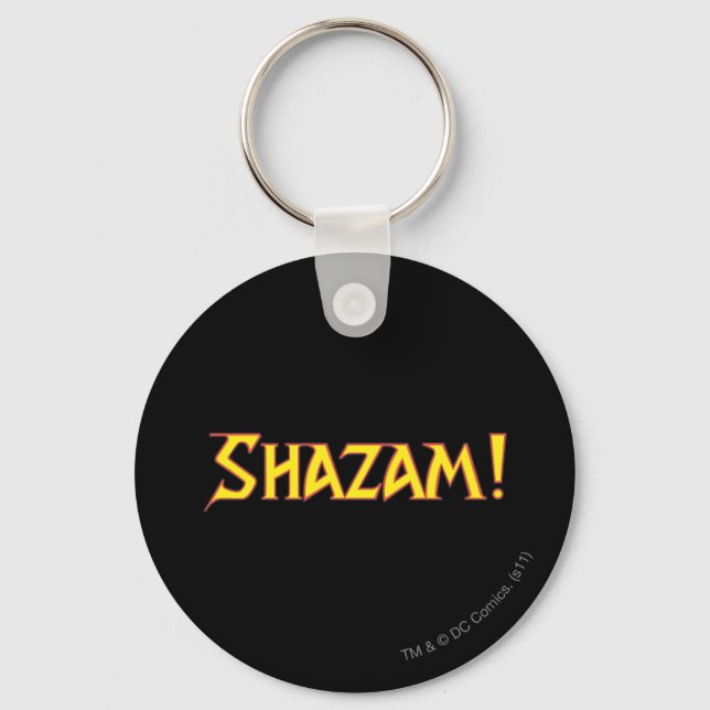 Porte-clés Logo Shazam Jaune/Rouge (Recto)