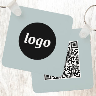 Porte-clés Logo simple QR Code Entreprise