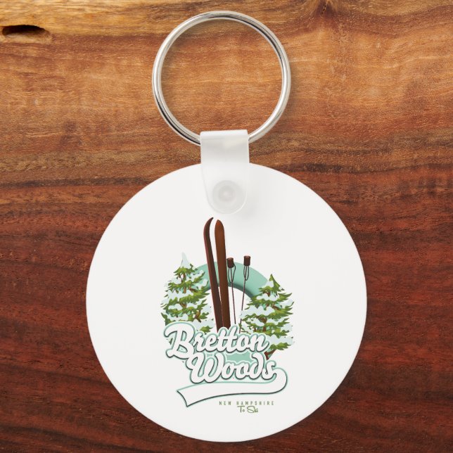 Porte-clés Logo ski de Bretton Woods New Hampshire (Verso)