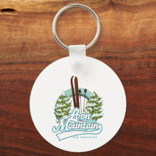 Porte-clés logo ski Loon Mountain New Hampshire