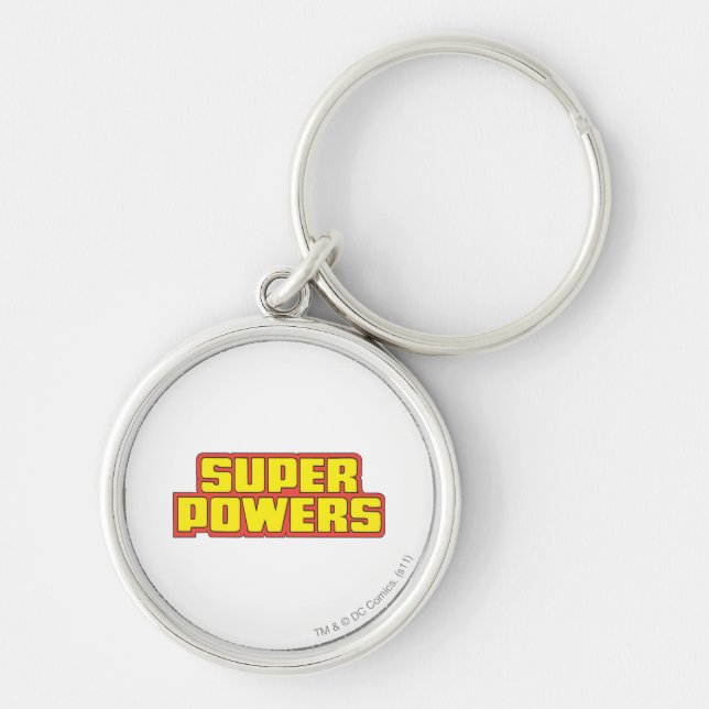 Porte-clés Logo Super Powers™ Jaune (Devant)