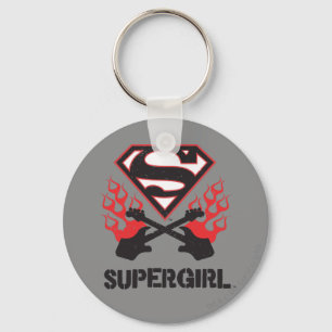Porte-clés Logo Supergirl Black Flaming Guitares