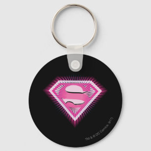 Porte-clés Logo Supergirl rose